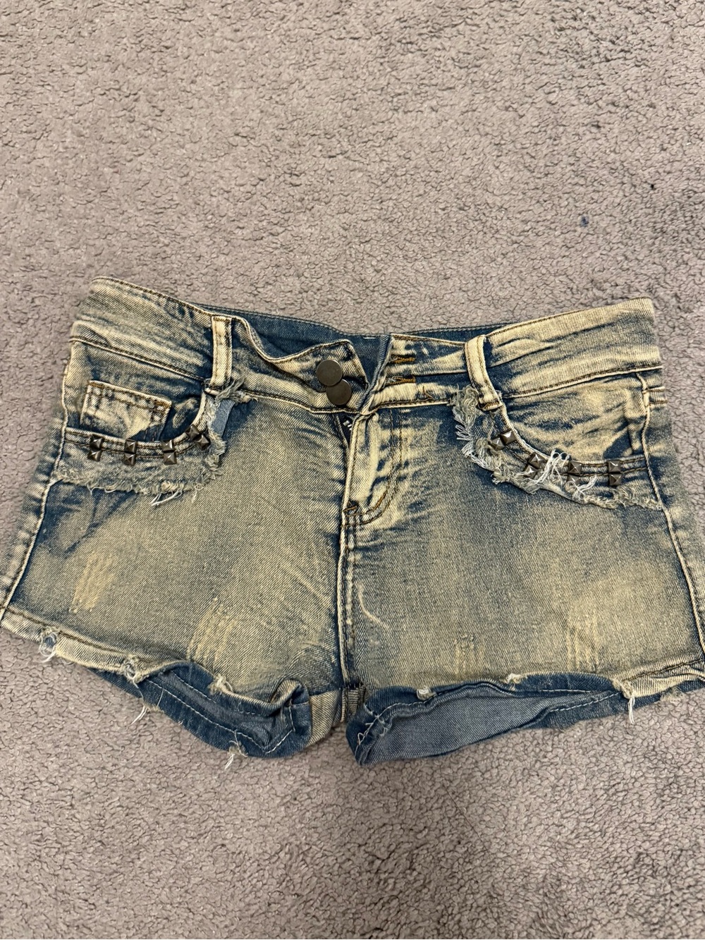 Women’s Vintage Faded Denim Shorts